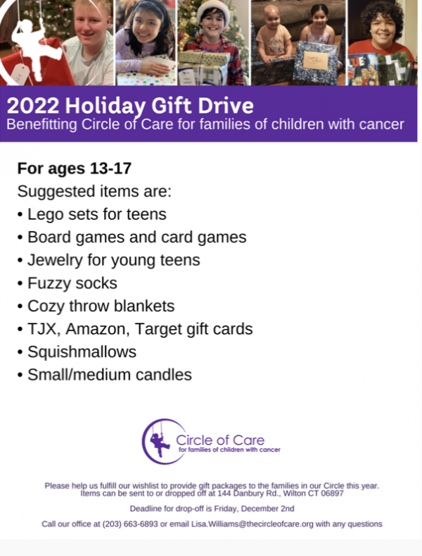 Mission Partner, Circle of Care 2022 Holiday Gift Drive